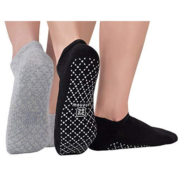 Unisex Non Slip Grip Socks with Cushion for Yoga, Pilates, Barre, Home & Hospital Unisex Non Slip Grip Socks with Cushion for Yoga, Pilates, Barre, Home & Hospital